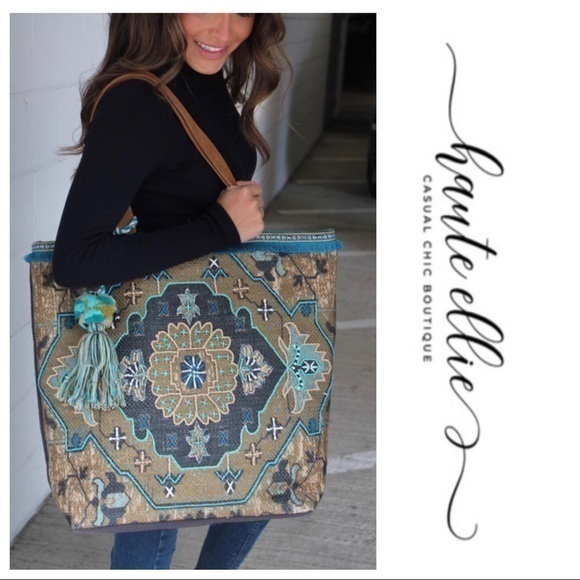 Haute Ellie Handbags - Retro Bohemian Carpet Bag Tote
